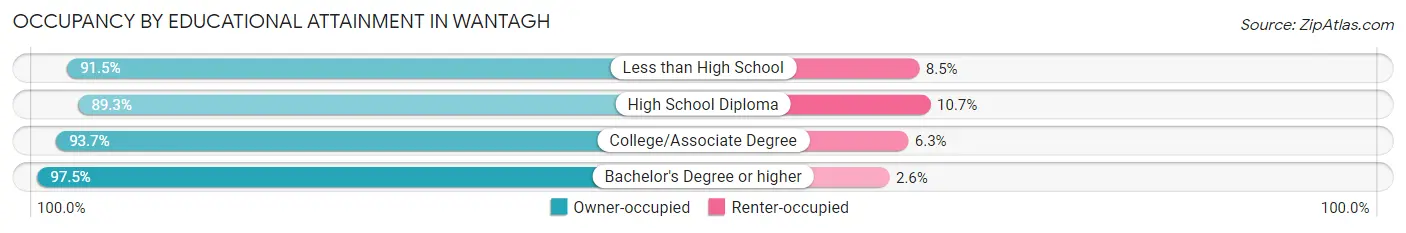 Occupancy by Educational Attainment in Wantagh
