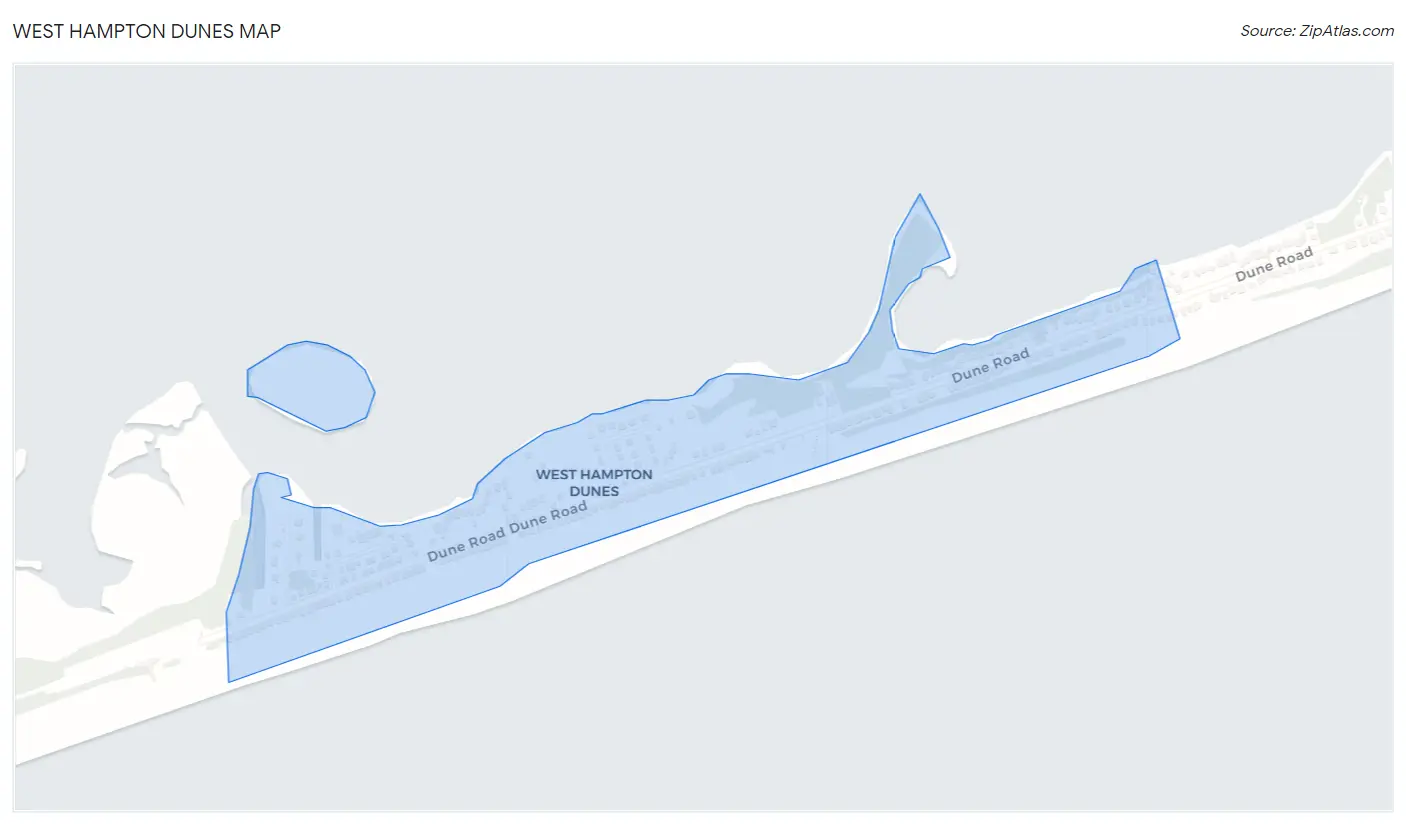 West Hampton Dunes Map