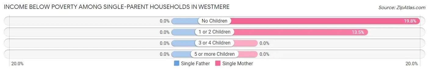 Income Below Poverty Among Single-Parent Households in Westmere