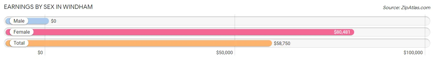 Earnings by Sex in Windham