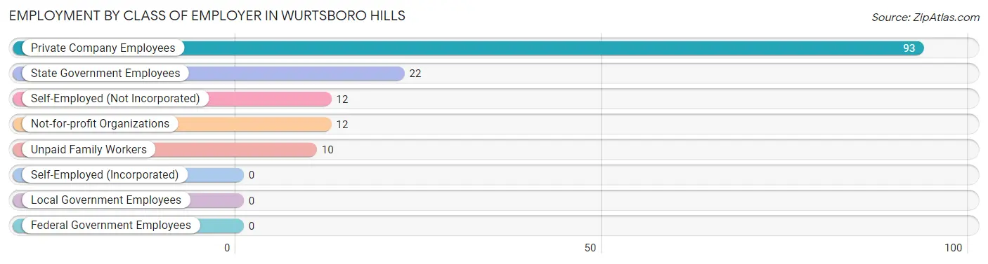 Employment by Class of Employer in Wurtsboro Hills