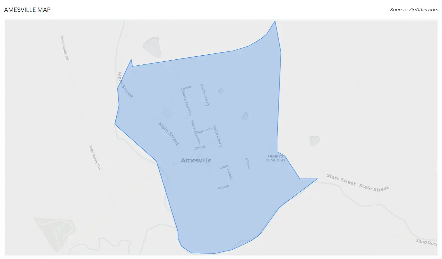 Amesville Map