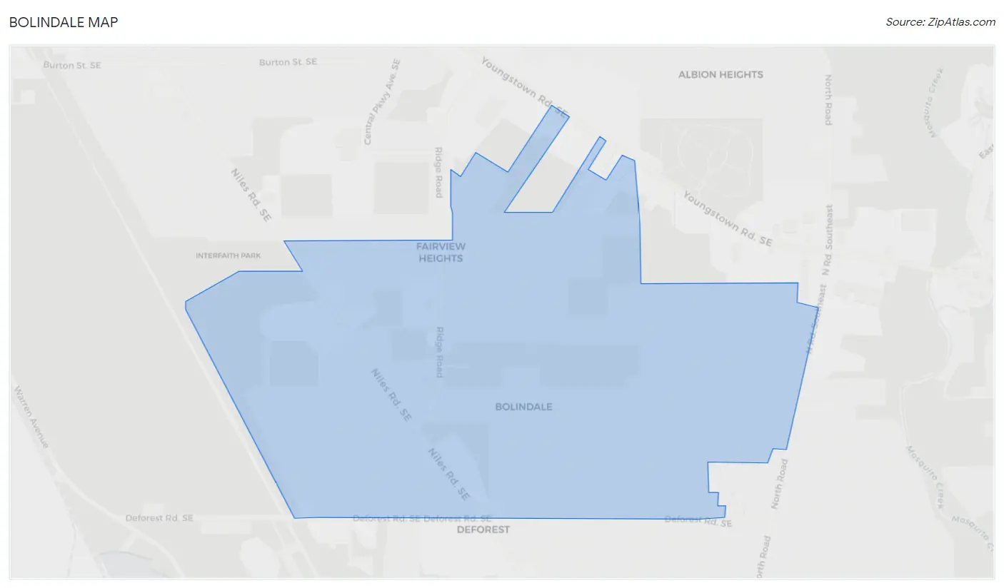 Bolindale Map