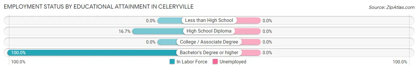 Employment Status by Educational Attainment in Celeryville
