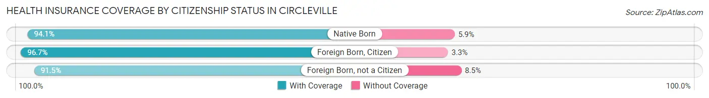 Health Insurance Coverage by Citizenship Status in Circleville