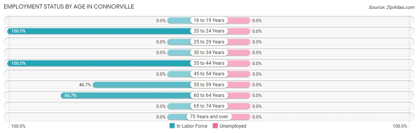 Employment Status by Age in Connorville