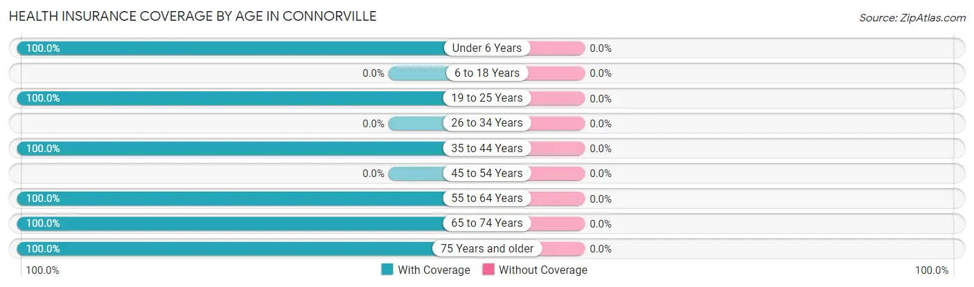 Health Insurance Coverage by Age in Connorville