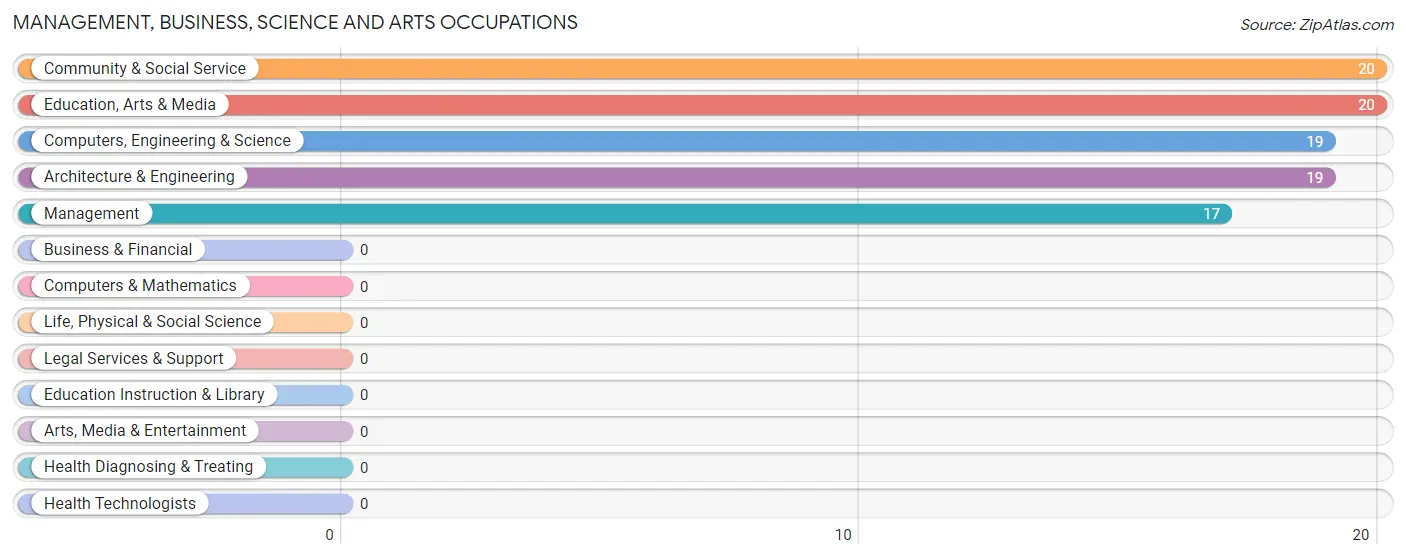 Management, Business, Science and Arts Occupations in Flat Rock