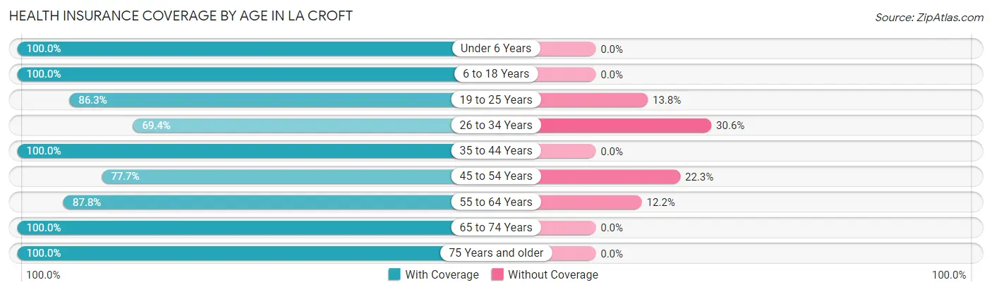 Health Insurance Coverage by Age in La Croft