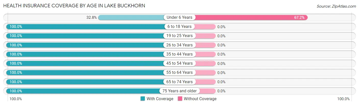 Health Insurance Coverage by Age in Lake Buckhorn