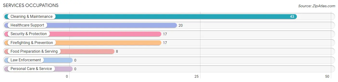 Services Occupations in Lake Mohawk