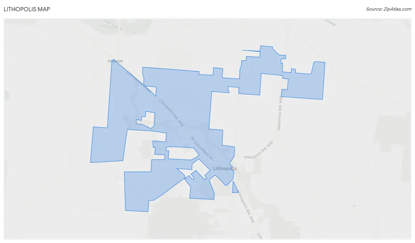 Lithopolis Map