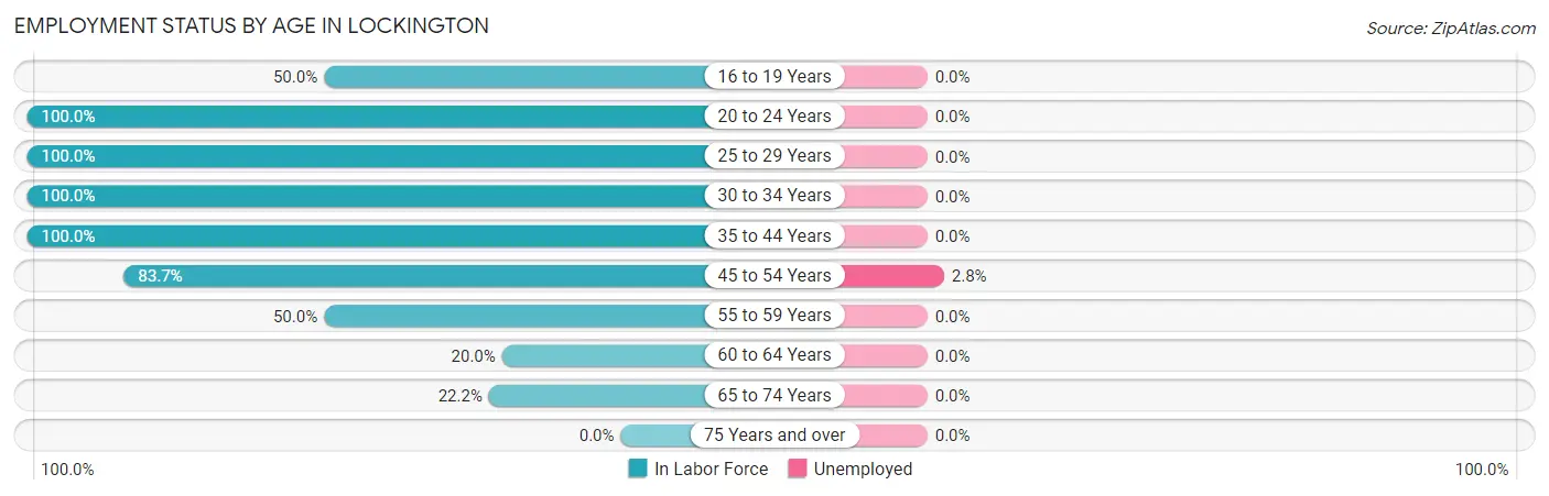 Employment Status by Age in Lockington