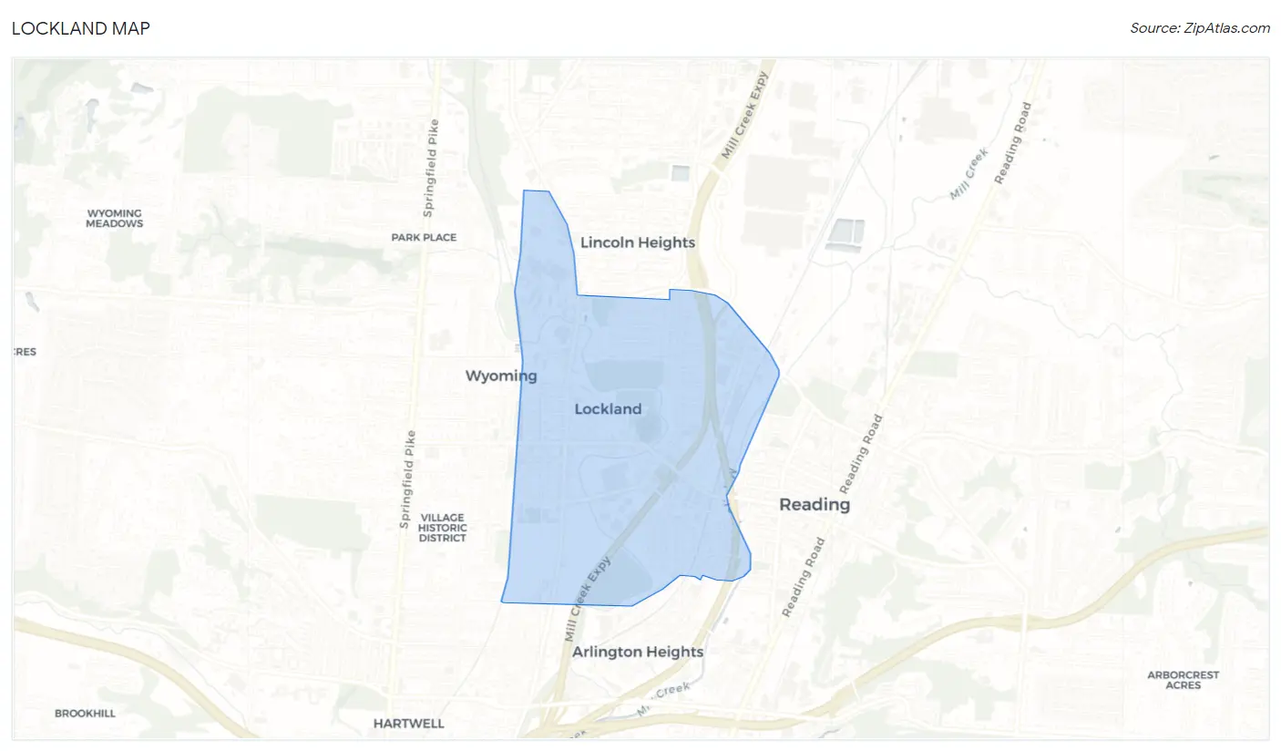 Lockland Map