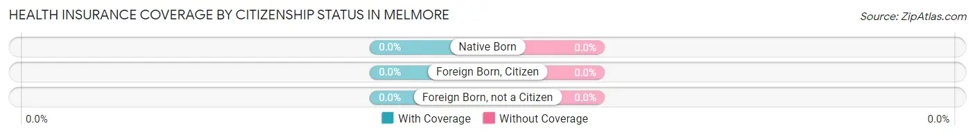Health Insurance Coverage by Citizenship Status in Melmore