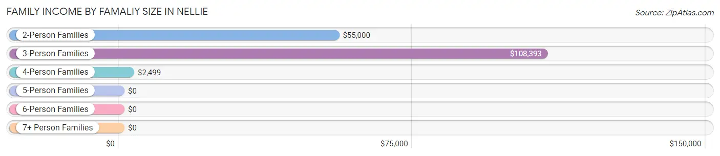 Family Income by Famaliy Size in Nellie