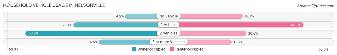 Household Vehicle Usage in Nelsonville