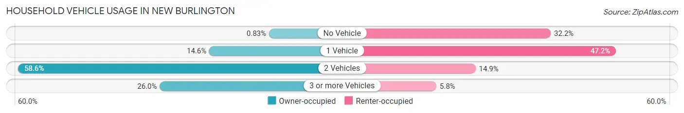 Household Vehicle Usage in New Burlington
