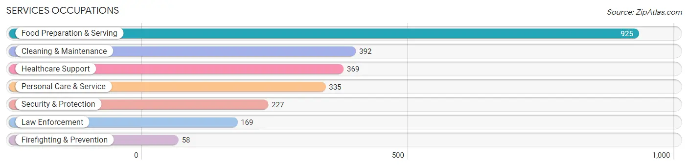 Services Occupations in North Olmsted