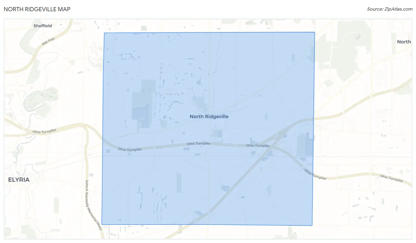 North Ridgeville Map