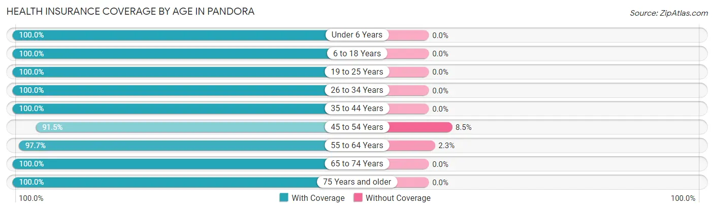 Health Insurance Coverage by Age in Pandora