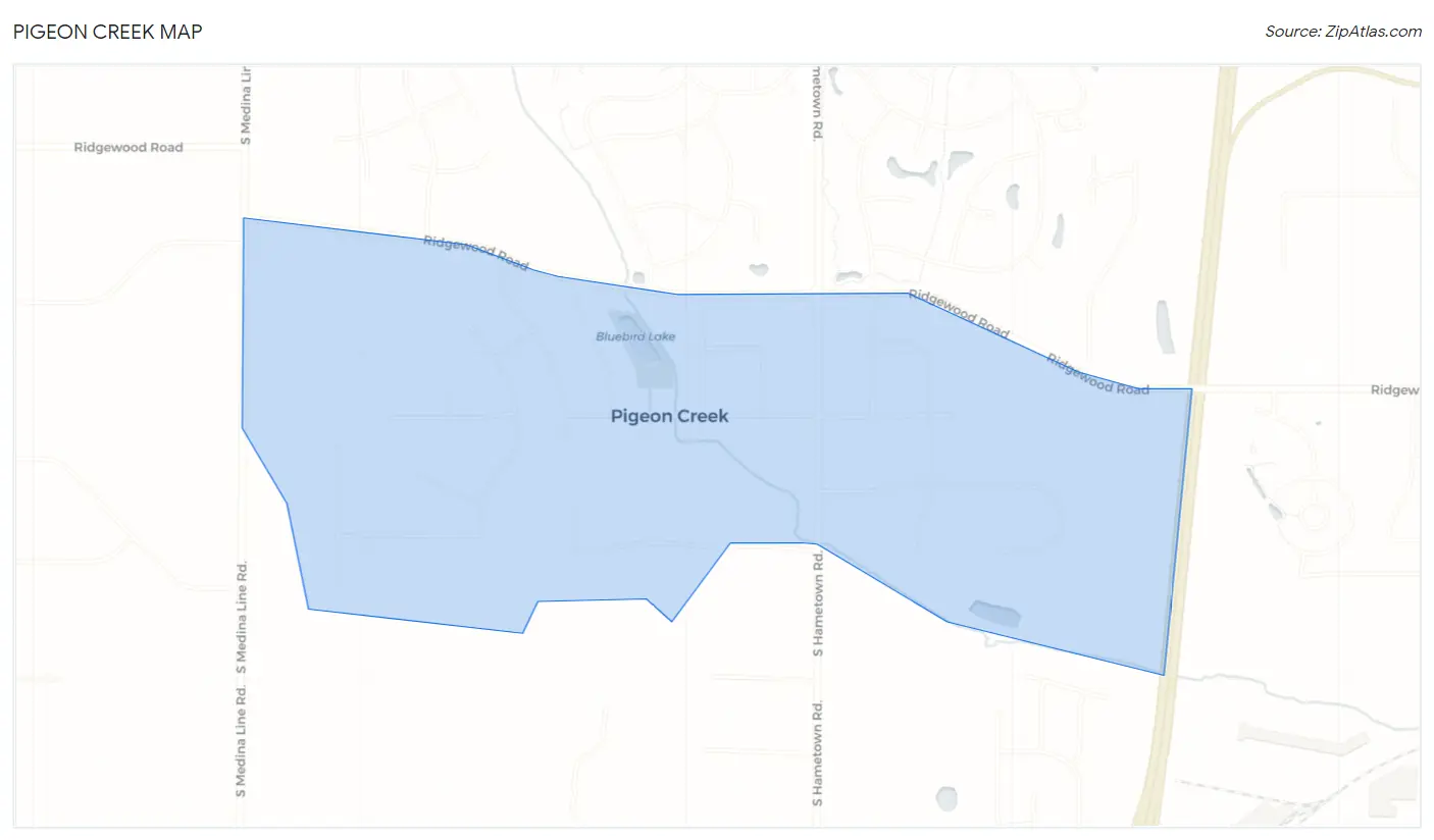 Pigeon Creek Map