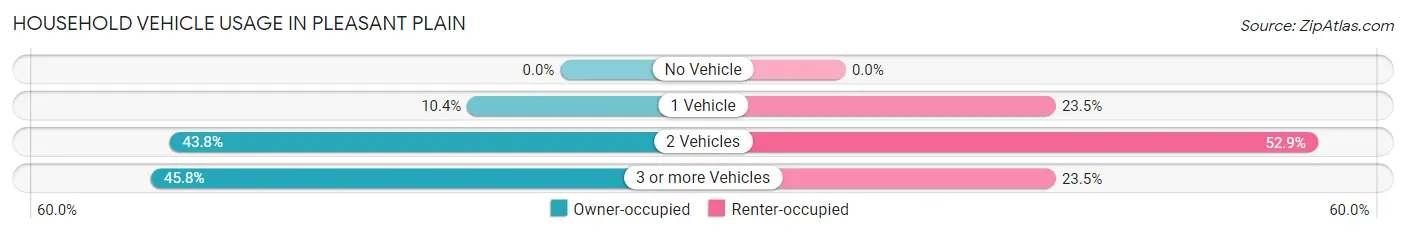 Household Vehicle Usage in Pleasant Plain