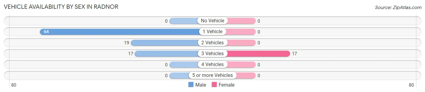 Vehicle Availability by Sex in Radnor
