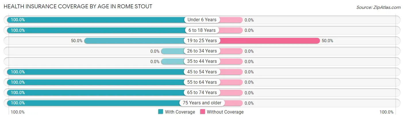 Health Insurance Coverage by Age in Rome Stout