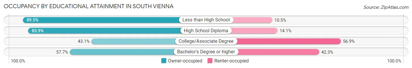 Occupancy by Educational Attainment in South Vienna