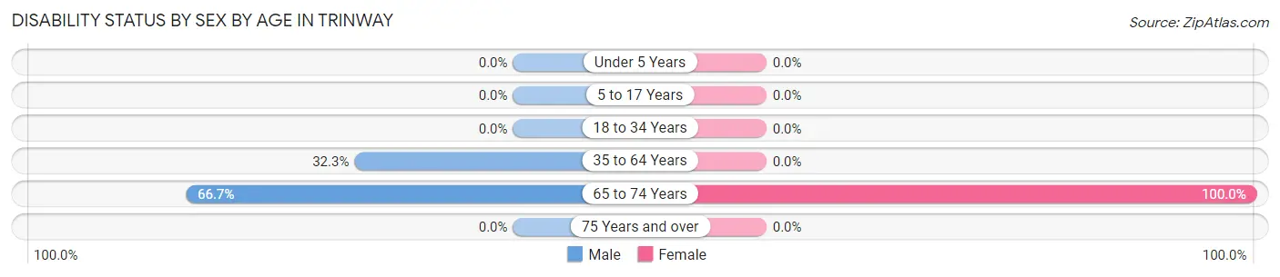 Disability Status by Sex by Age in Trinway