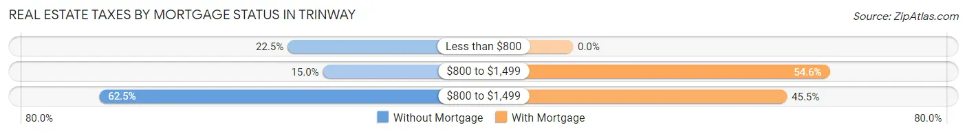 Real Estate Taxes by Mortgage Status in Trinway