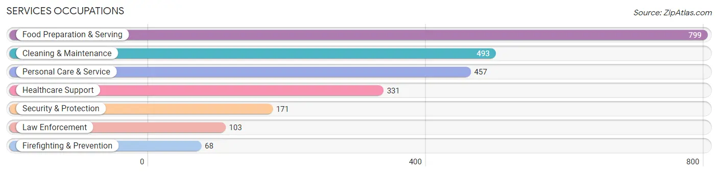 Services Occupations in Troy