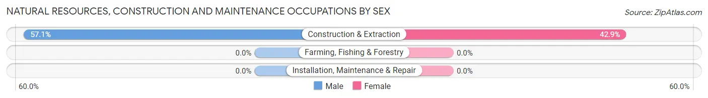 Natural Resources, Construction and Maintenance Occupations by Sex in Urbancrest