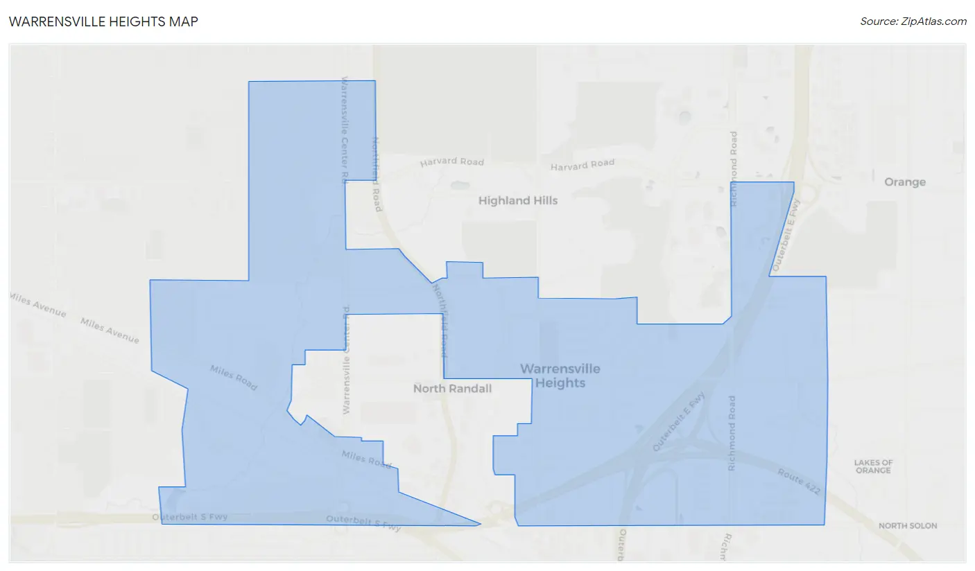 Warrensville Heights Map