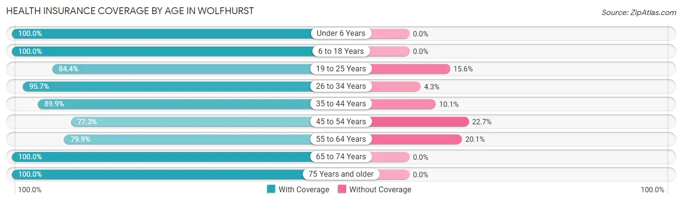 Health Insurance Coverage by Age in Wolfhurst