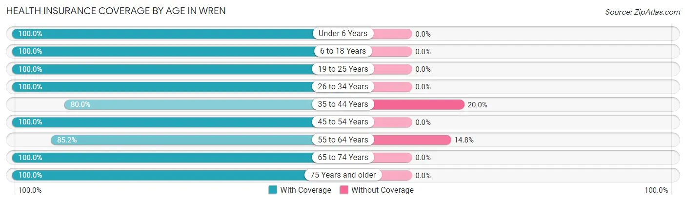Health Insurance Coverage by Age in Wren