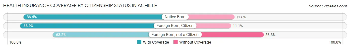 Health Insurance Coverage by Citizenship Status in Achille