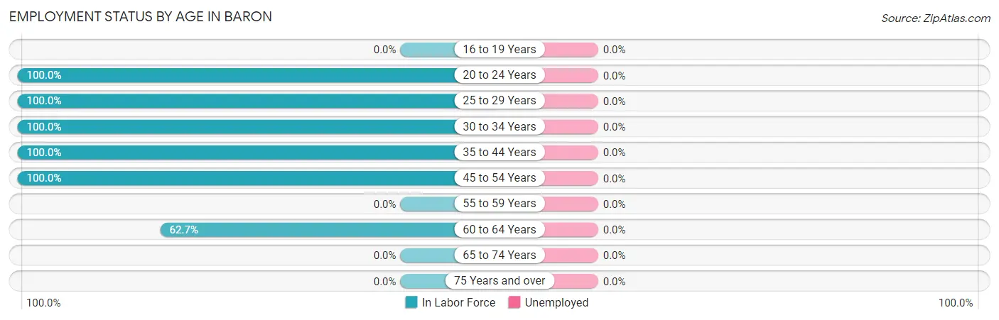 Employment Status by Age in Baron