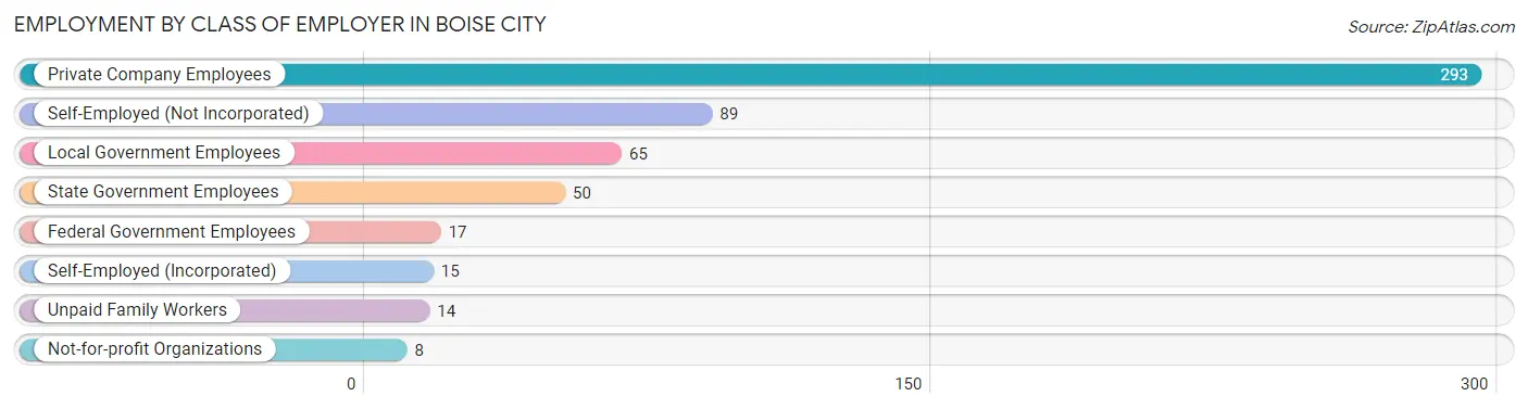 Employment by Class of Employer in Boise City