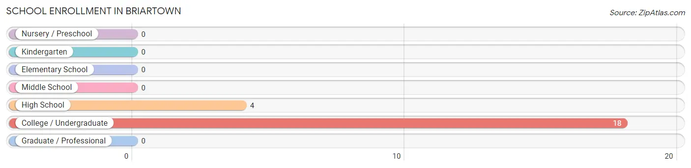 School Enrollment in Briartown