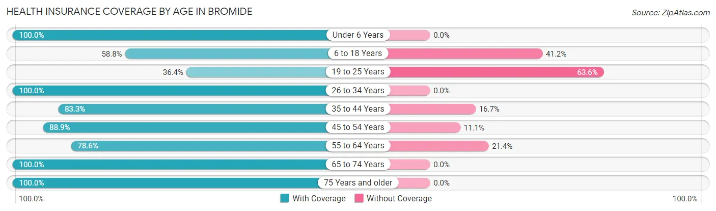 Health Insurance Coverage by Age in Bromide