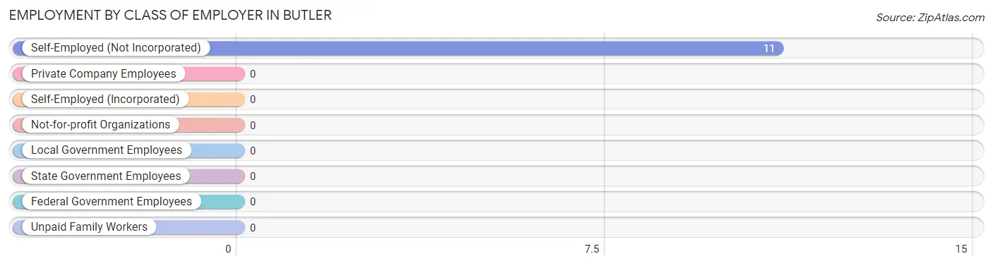 Employment by Class of Employer in Butler