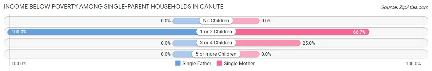 Income Below Poverty Among Single-Parent Households in Canute