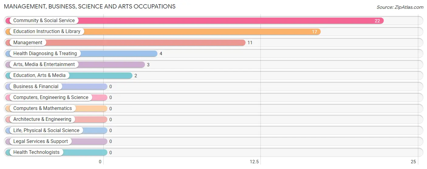 Management, Business, Science and Arts Occupations in Carmen