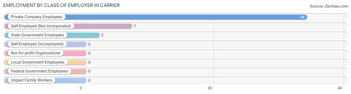 Employment by Class of Employer in Carrier