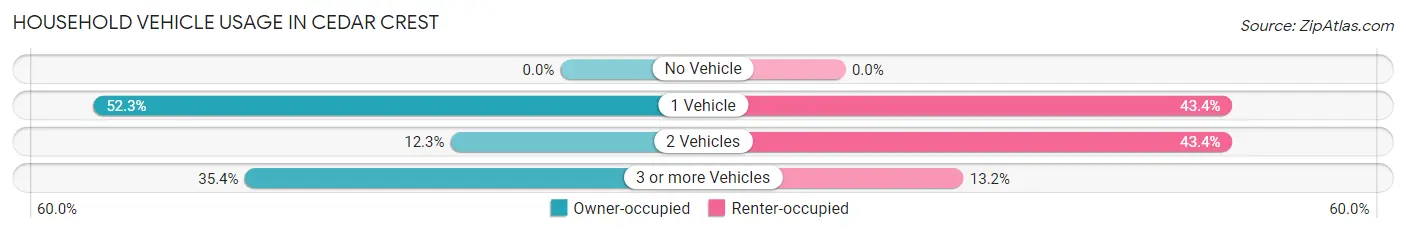 Household Vehicle Usage in Cedar Crest