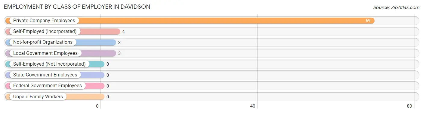 Employment by Class of Employer in Davidson