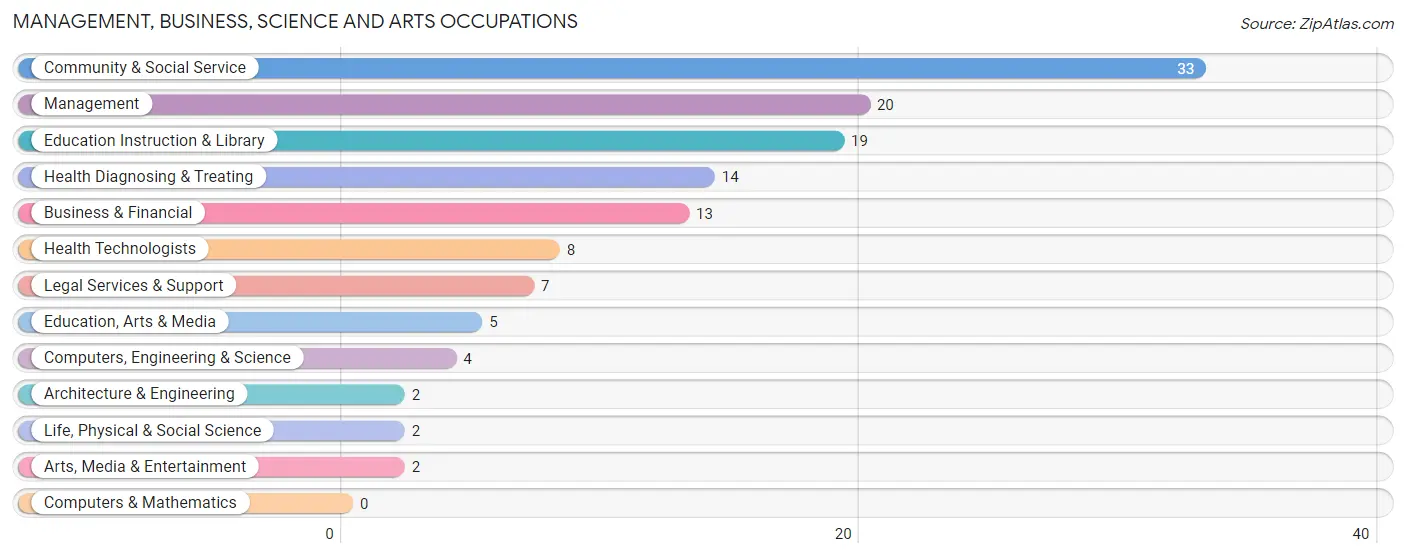 Management, Business, Science and Arts Occupations in Dibble