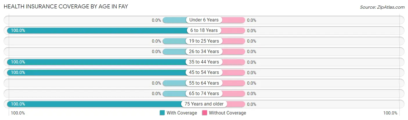 Health Insurance Coverage by Age in Fay